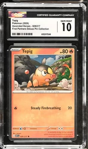 Tepig — First Partners Deluxe Pin Collection