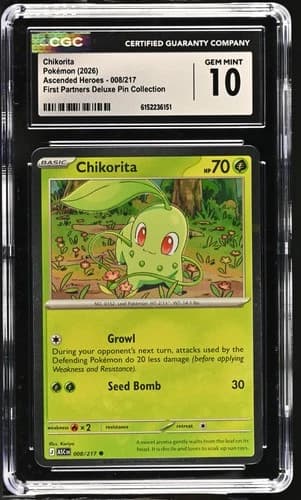 Chikorita — First Partners Deluxe Pin Collection