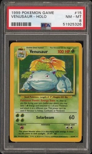 Venusaur — 1999 Base Set Holo 15/102 · Unlimited