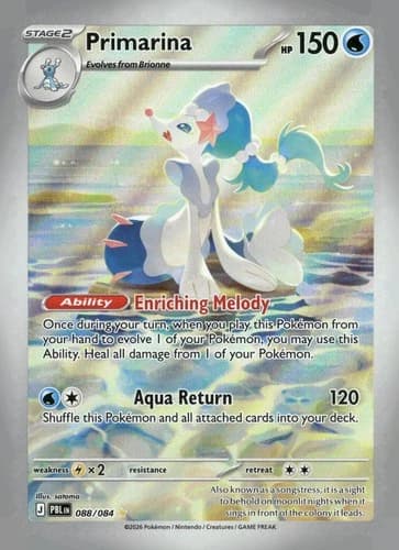 Primarina — Pitch Black 088/084 · Illustration Rare